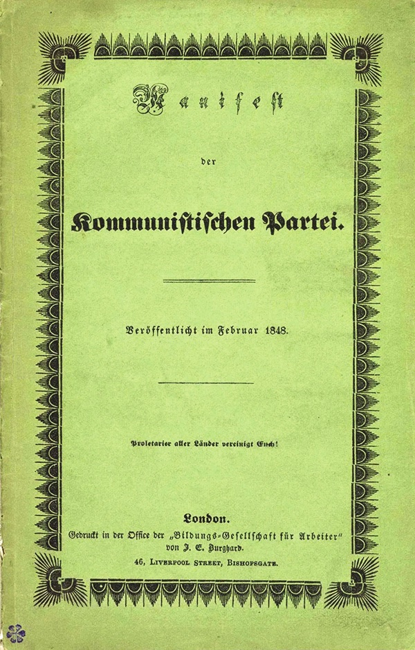 The Communist Manifesto, 1848 first edition