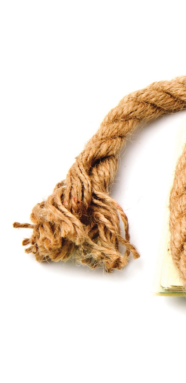 A frayed rope