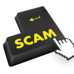 Scam Computer Keys Showing Swindles And Fraud