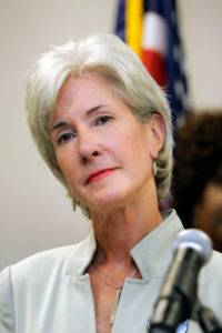 WARREN, MI - AUGUST 19:  Kansas Governor Kathleen Sebelius attends press conference before a "Women For Obama" town hall meeting at the Macomb County Community College August 19, 2008 in Warren, Michigan. Sebelius has been mentioned as a potential vice presidential running mate for the presumptive Democratic  presidential nominee Senator Barack Obama. (Photo by Bill Pugliano/Getty Images)