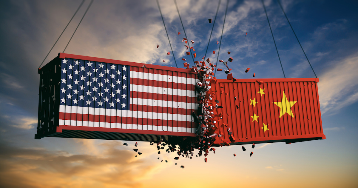 USA and China trade war.