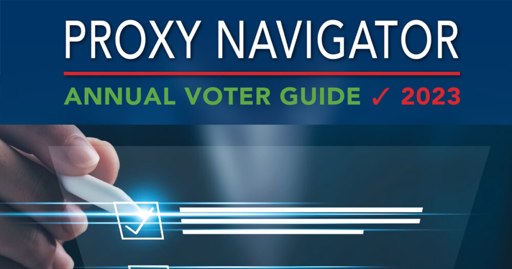 Proxy Navigator Voter Guide