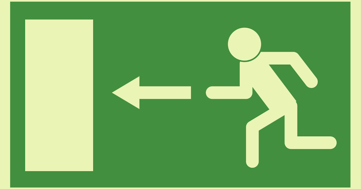 Exit to the left
