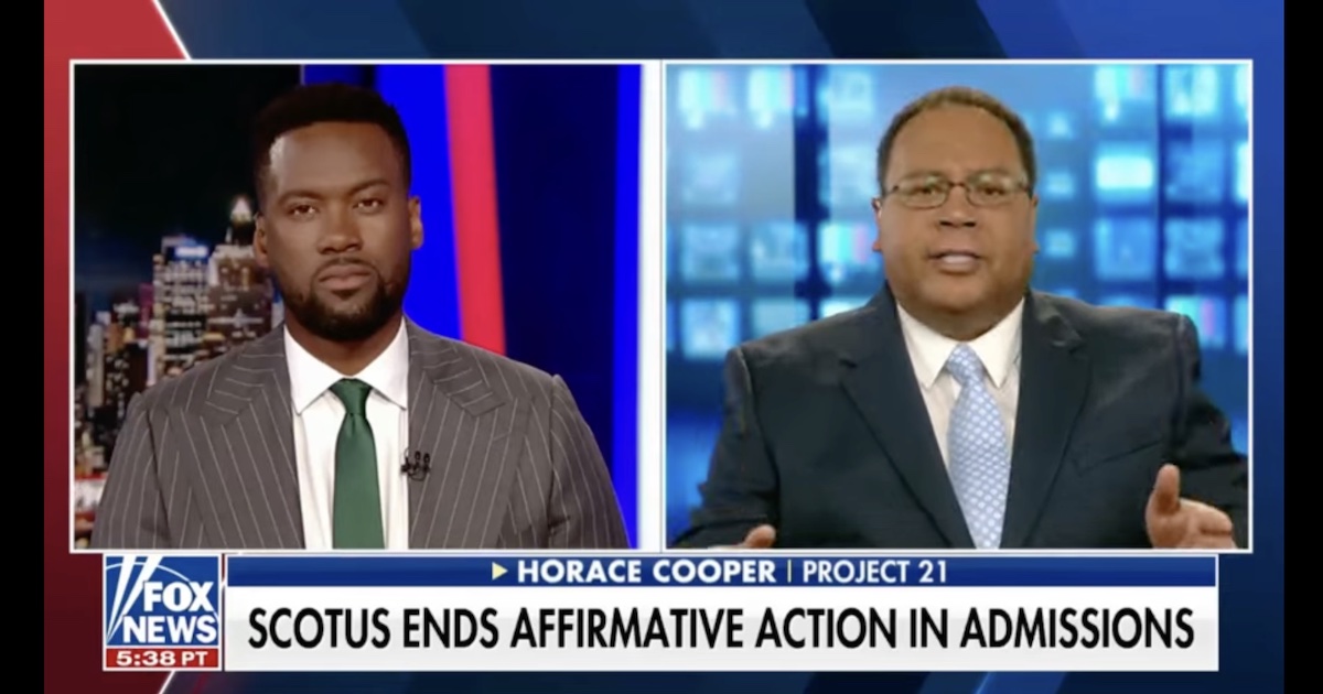Horace Cooper and Lawrence Jones on Fox News