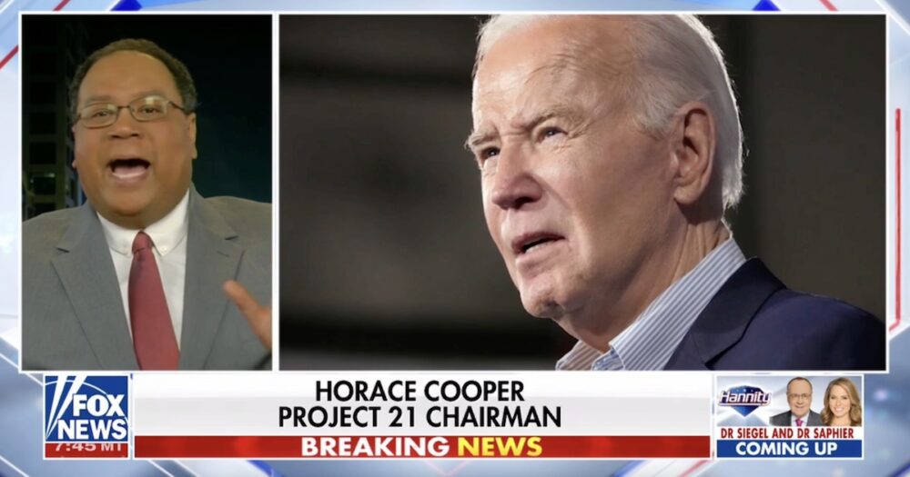 Horace Cooper Hannity Biden