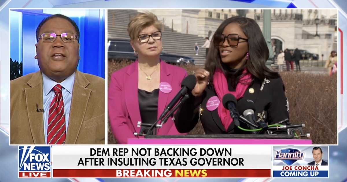 Horace Cooper Jasmine Crockett Greg Abbott Hannity