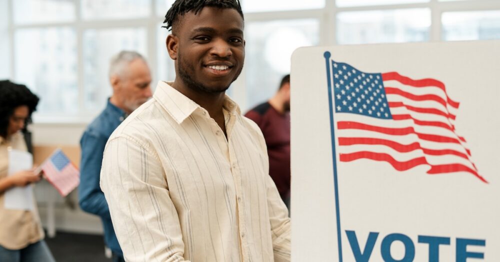 black man voting vote election