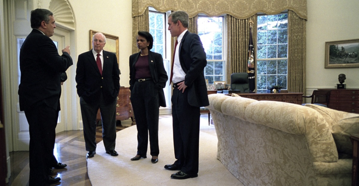 George Tenet Dick Cheney Condoleezza Rice George W Bush GWB