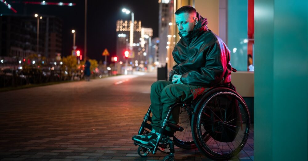homeless disability wheelchair city
