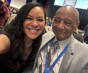 Project 21's Priscilla Rahn with Bob Woodson