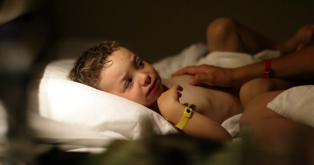 child sick dying hospital