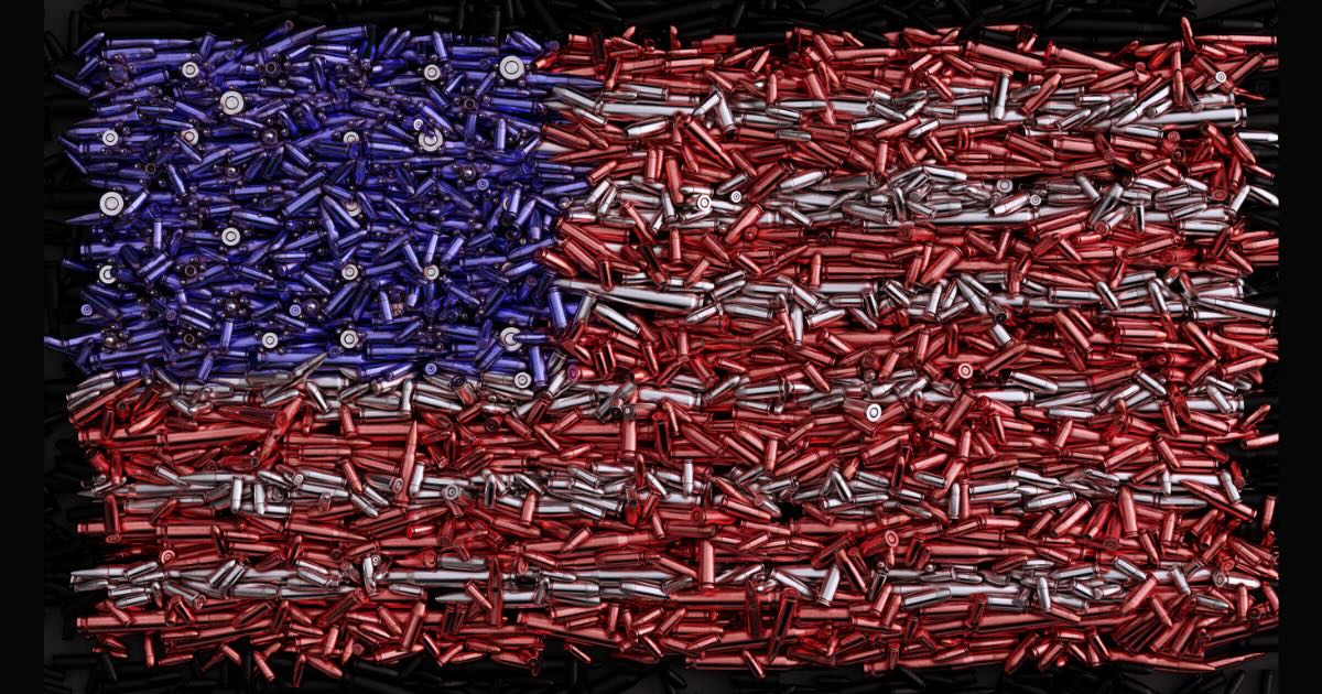 political violence assassination flag bullets gun