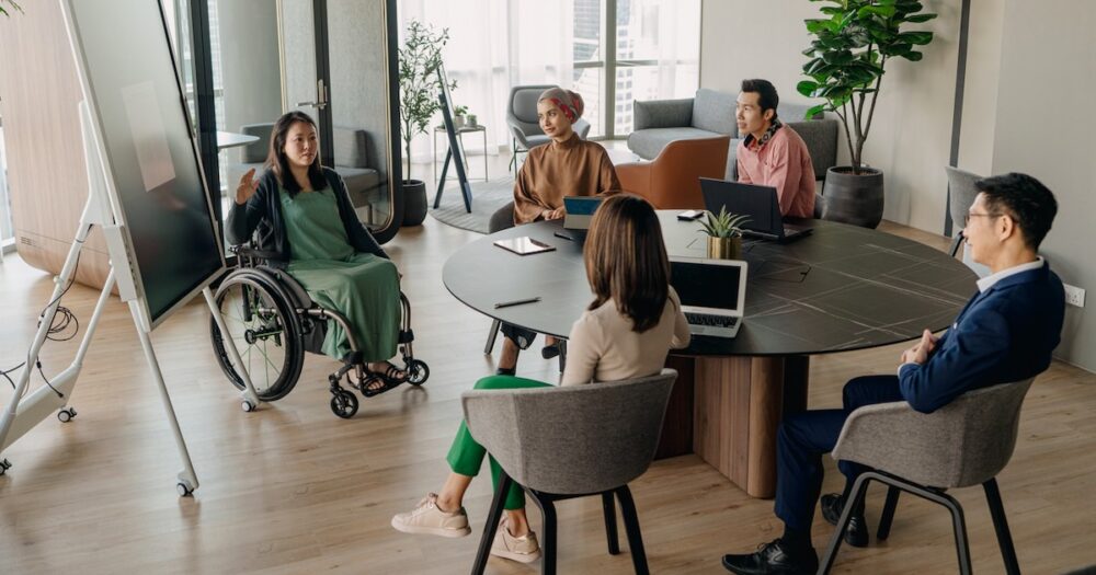 wheelchair discussion cooperation disability