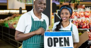 black owners grocery store business open